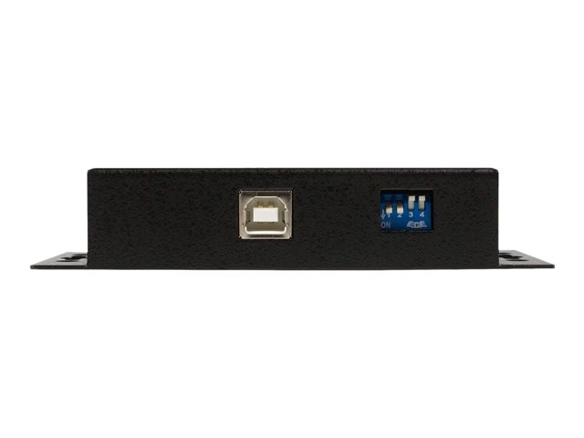 StarTech.com 1 Port Metal Industrial USB to RS422/RS485 Serial Adapter w/ Isolation (ICUSB422IS) - Serial adapter - USB - RS-422, RS-485 - black
