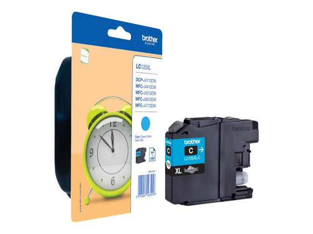Brother LC12EC - XL Capacity - cyan - original - ink cartridge - for Brother MFC-J6925DW