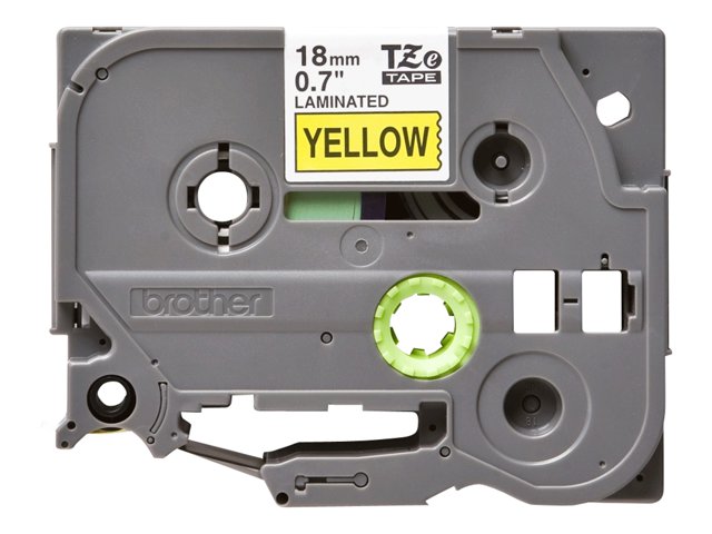 Brother TZe-641 - Standard adhesive - black on yellow - Roll (1.8 cm x 8 m) 1 cassette(s) laminated tape - for P-Touch PT-D460, D610, E310, P-Touch Cube PT-P910, P-Touch Cube Pro PT-P910