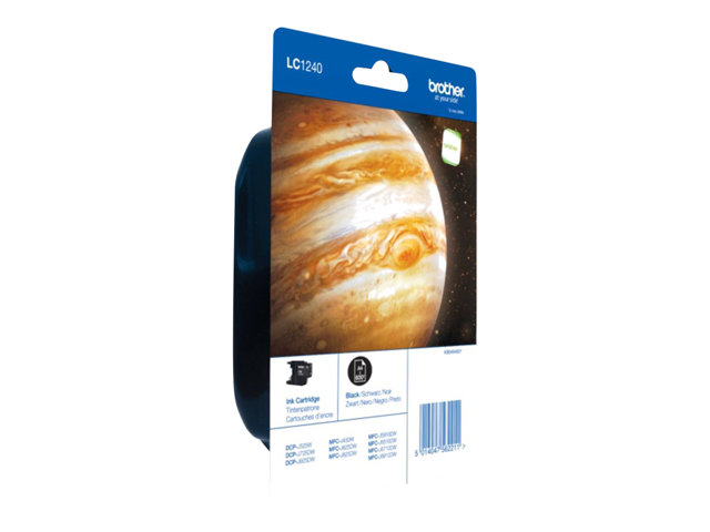 Brother LC1240BKBP - Black - original - blister - ink cartridge - for Brother DCP-J525, J725, J925, MFC-J430, J5910, J625, J6510, J6710, J6910, J825