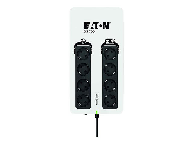 Eaton 3S 700 - UPS - AC 220-240 V - 420 Watt - 700 VA - 1-phase - USB - output connectors: 8