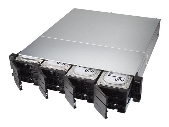 QNAP TL-R1200C-RP - Hard drive array - 12 bays (SATA-600) - USB 3.2 Gen 2 (external) - rack-mountable - 2U