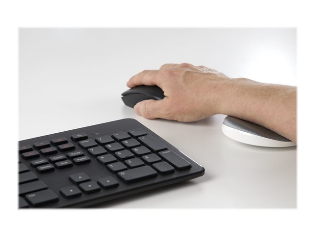 StarTech.com Wrist Rest - Ergonomic Desk Wrist Pad - Sliding Wrist Rest for Mouse - Silver Fabric - Office Wrist Support (ROLWRSTRST) - Wrist rest - TAA Compliant