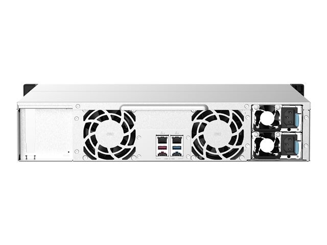 QNAP TS-1273AU-RP - NAS server - 12 bays - rack-mountable - SATA 6Gb/s - RAID RAID 0, 1, 5, 6, 10, JBOD, 5 hot spare, 6 hot spare, 10 hot spare - RAM 8 GB - Gigabit Ethernet / 2.5 Gigabit Ethernet - iSCSI support - 2U