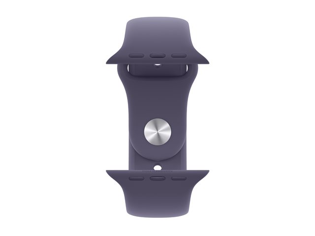 Apple Watch Series 11 GPS + Cellular 46mm Silver Aluminium Case with Purple Fog Sport Band - M/L