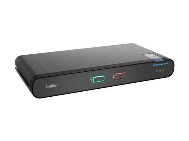 Belkin Universal Secure Dual-Head - 2nd Generation - KVM / audio switch - 2 x KVM / audio - 1 local user - desktop - TAA Compliant