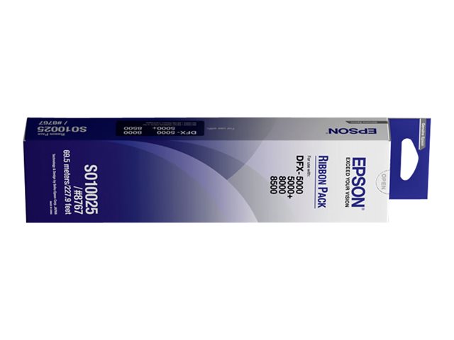 Epson 8767 - Black - printer fabric ribbon refill - for DFX 5000, 5000+, 8000, 8500