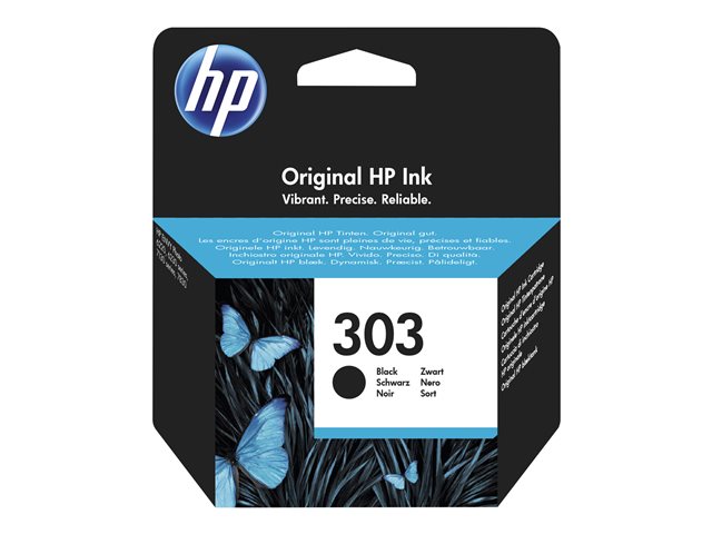 HP 303 - 4 ml - black - original - ink cartridge - for ENVY Photo 62XX, Photo 71XX, Photo 78XX, ENVY Inspire 72XX, 79XX