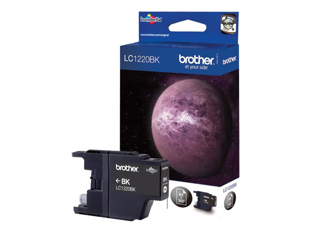 Brother LC1220BK - Black - original - ink cartridge - for Brother DCP-J525W, DCP-J725DW, DCP-J925DW, MyMio MFC-J825N