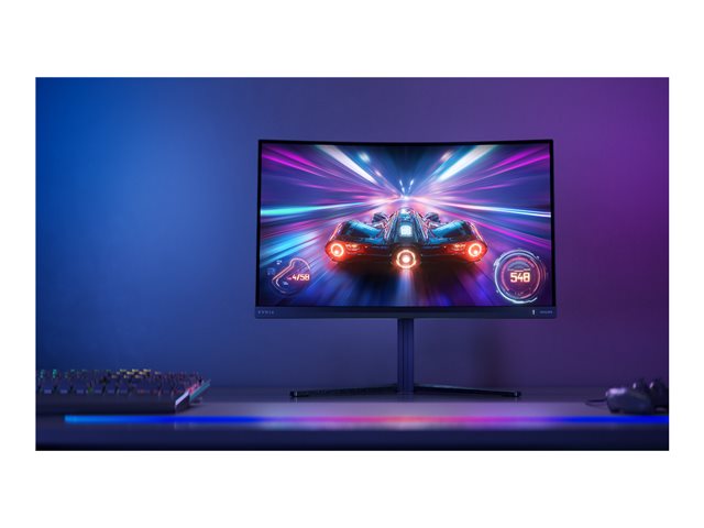 Philips Evnia 5000 27M2C5200W - LED monitor - gaming - curved - 27\" - 1920 x 1080 Full HD (1080p) @ 280 Hz - Fast VA - 300 cd/m² - 4000:1 - HDR10 - 0.3 ms - 2xHDMI, DisplayPort - dark slate