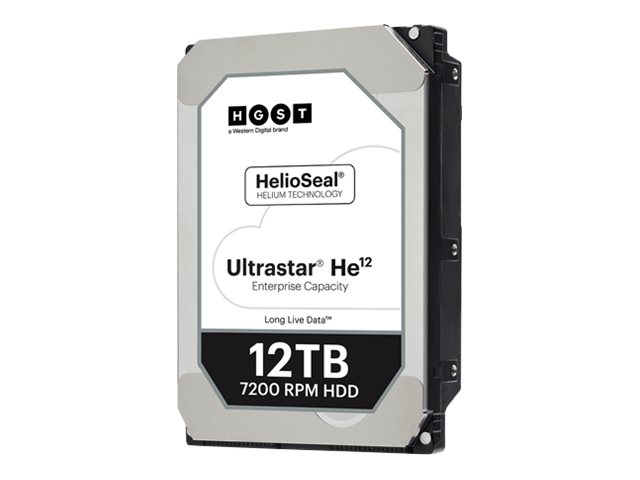 WD Ultrastar HE12 HUH721212ALE600 - Hard drive - 12 TB - internal - 3.5\" - SATA 6Gb/s - 7200 rpm - buffer: 256 MB