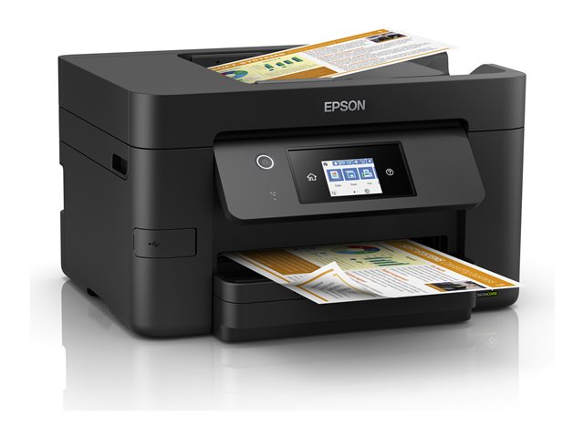 Epson WorkForce Pro WF-3820DWF - Multifunction printer - colour - ink-jet - A4/Legal (media) - up to 21 ppm (printing) - 250 sheets - 33.6 Kbps - USB 2.0, LAN, Wi-Fi(n), USB host