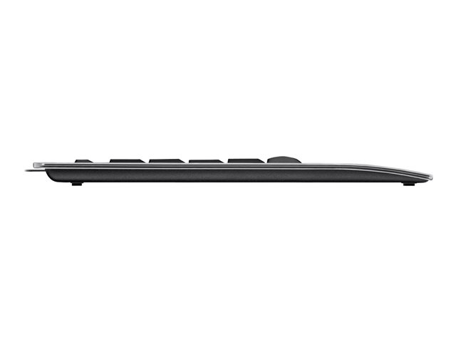 Logitech Illuminated K740 - Keyboard - backlit - USB - French - orange, classic black