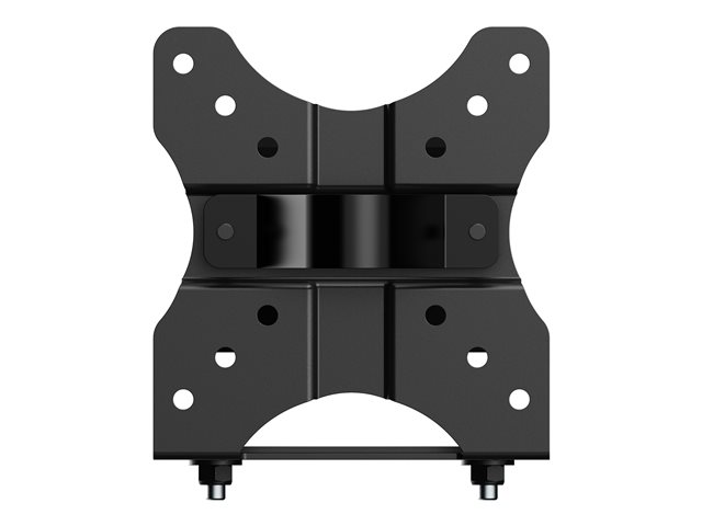 Mini PC thin client mount - fixes a mini PC to the underside of a desk or a monitor desk arm between the vesa bracket and the display - 75 x 75 or 100 x 100 - double-Articulated - accommodates devices from 17 to 70 mm thick - swl 5 kg - matt black