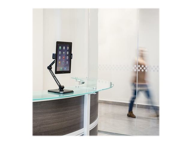 StarTech.com Universal Tablet Stand - Portable Tablet Stand w/ Optional Wallmount Base - Adjustable Pivoting Tablet Stand (ARMTBLTDT) - Mounting kit (wall plate, stand base, knob, base cover) - adjustable arm - for tablet - aluminium, plastic - screen size: 4.7\"-12.9\" - wall-mountable - for P/N: DK30CHPH, STSCART