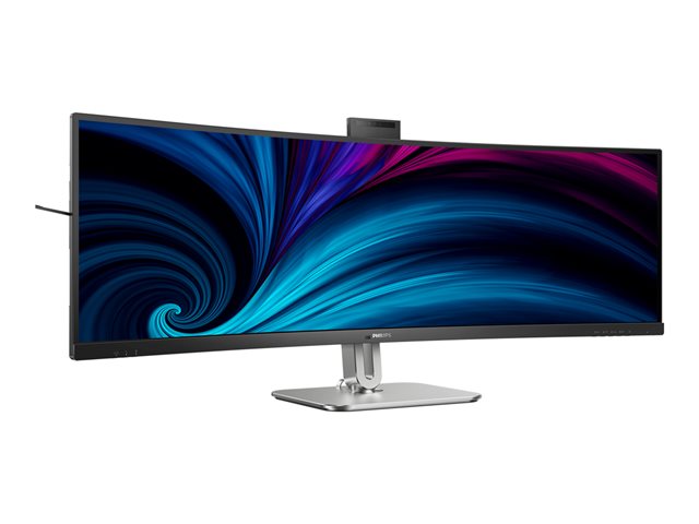 Philips 49B2U6900CH - 6000 Series - LED monitor - curved - USB - 49\" (48.8\" viewable) - 5120 x 1440 Dual Quad HD @ 75 Hz - VA - 450 cd/m² - 3000:1 - DisplayHDR 400 - 4 ms - 2xHDMI, DisplayPort, 2xUSB-C - speakers - textile black