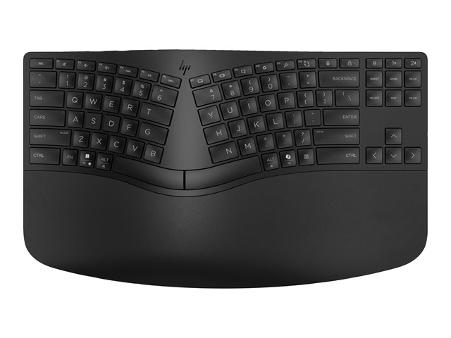 HP 965 - Keyboard and keypad set - compact size, 2-zone layout, separate numpad, low profile key travel, multi-device - wireless - Bluetooth - AZERTY - Belgium - black