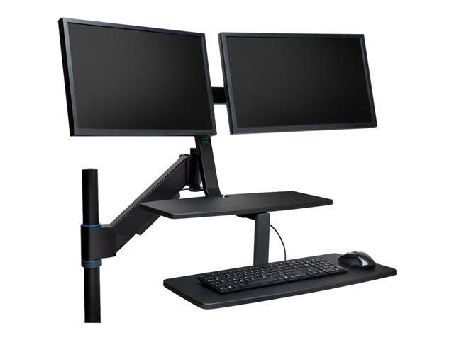 Kensington - Mounting component (dual arm) - for 2 monitors - black - screen size: up to 24\"