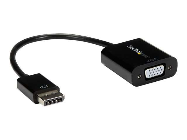 StarTech.com 5-Pack DisplayPort to VGA Adapter, DisplayPort 1.2 HBR2 to VGA Active Adapter, Digital DP to Analog VGA Video Converter Dongle, DisplayPort Male to VGA Female Monitor Adapter - Active DP 1.2 to VGA (DP2VGA3X5) - Adapter - DisplayPort (M) to HD-15 (VGA) (F) - DisplayPort 1.2 - 10 cm - 1080p support, active - black (pack of 5)