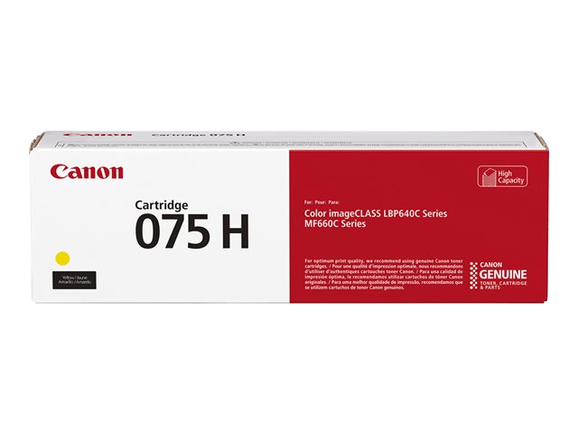 Canon 075 H - High capacity - yellow - original - box - toner cartridge