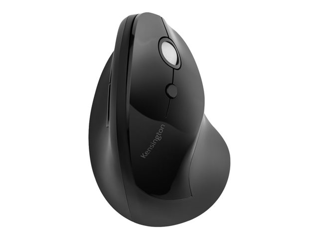 Kensington Pro Fit Ergo Wireless Mouse - Mouse - ergonomic - 5 buttons - wireless - 2.4 GHz, Bluetooth 4.0 LE - USB wireless receiver - black - retail