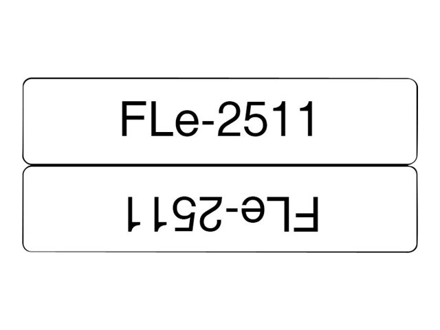 Brother FLe 2511 - Polyester - black on white - 21 x 45 mm 72 label(s) (1 roll(s) x 72) die cut labels - for Brother PT-P950NW, P-Touch PT-D800W, PT-P900W, PT-P950NW