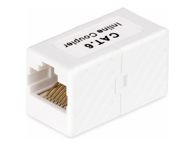 StarTech.com RJ45 Coupler 5-Pack, Inline Cat6 Coupler, Female to Female (F/F) T568 Connector, Unshielded Ethernet Cable Extension - 5 Pack (IN-CAT6-COUPLER-U5) - Network coupler - RJ-45 (F) to RJ-45 (F) - unshielded - CAT 5/5e/6 - passive - white (pa