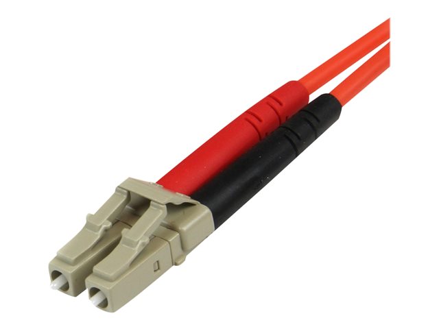 StarTech.com 1m Fiber Optic Cable - Multimode Duplex 50/125 - LSZH - LC/ST - OM2 - LC to ST Fiber Patch Cable - Patch cable - ST multi-mode (M) to LC multi-mode (M) - 1 m - fibre optic - duplex - 50 / 125 micron - OM2 - molded - orange - for P/N: MCM1110MMLC