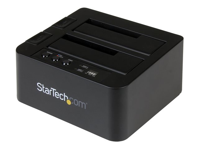 StarTech.com Standalone Hard Drive Duplicator, Dual Bay HDDSSD ClonerCopier, USB 3.1 (10 Gbps) to SATA III (6Gbps) HDDSSD Docking Station, Hard Disk Duplicator Dock - Hard Drive Cloner - Hard drive duplicator - 2 bays (SATA-300) - for P/N: TBLT3MM1MA, TBLT3MM2M, TBLT3MM2MA