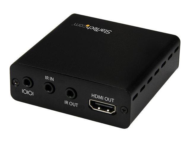 StarTech.com 3 Way HDMI Splitter - HDBaseT Extender Kit w/ 3 Receivers - 1x3 HDMI over CAT5e / CAT6 Splitter - 3 Port HDBaseT HDMI Extender - Up to 4K (ST124HDBT) - Video/audio extender - up to 70 m
