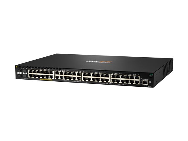 HPE Aruba 2930F 48G PoE+ 4SFP+ - Switch - L3 - Managed - 48 x 10/100/1000 (PoE+) + 4 x 1 Gigabit / 10 Gigabit SFP+ (uplink) - rack-mountable - PoE+ (740 W)