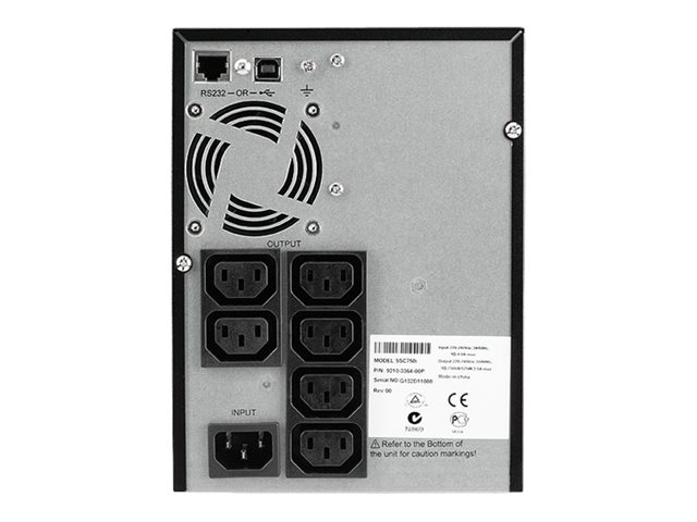 Eaton 5SC 750i - UPS - AC 230 V - 525 Watt - 750 VA - RS-232, USB - output connectors: 6 - black