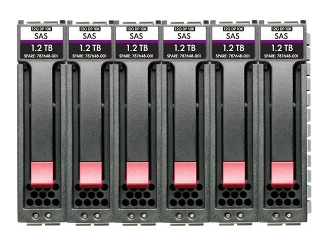 HPE Midline - Hard drive - 10 TB - hot-swap - 3.5\" LFF - SAS 12Gb/s - 7200 rpm (pack of 6) - for Modular Smart Array 2060 10GbE iSCSI LFF Storage, 2060 12Gb SAS LFF Storage, 2060 16Gb Fibre Channel LFF Storage, 2060 SAS 12G 2U 12-disk LFF Drive Enclo