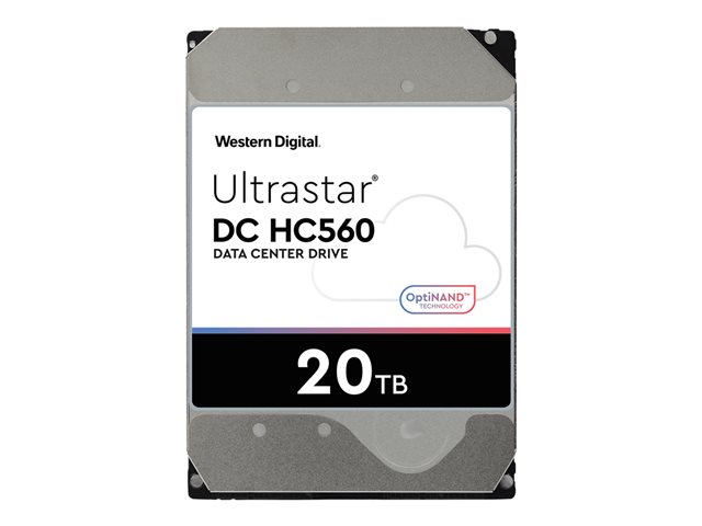 WD Ultrastar DC HC560 - Hard drive - 20 TB - internal - 3.5\" - SAS 12Gb/s - 7200 rpm - buffer: 512 MB