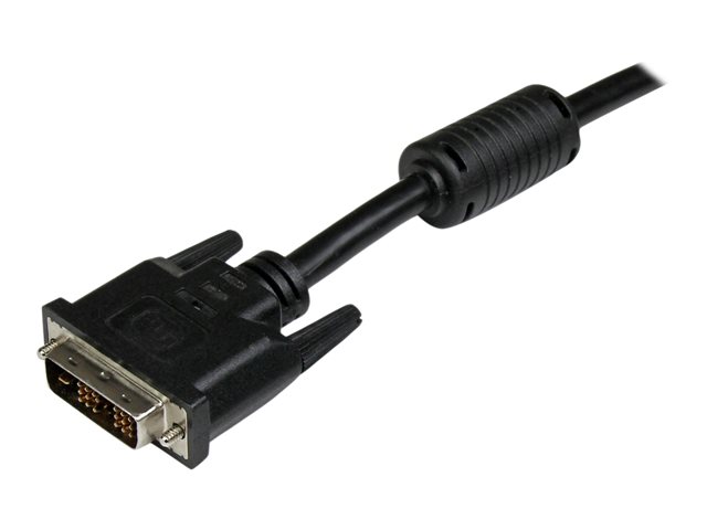 StarTech.com 5m DVI-D Single Link Cable - M/M - DVI cable - single link - DVI-D (M) to DVI-D (M) - 5 m - molded, thumbscrews - black