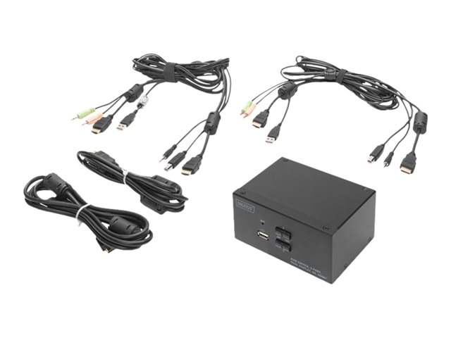 KVM Switch 2 Port Dual Display Desktop H