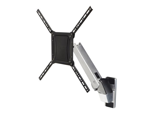 Ergotron Interactive Arm HD - Mounting kit (articulating arm, VESA adapter, wall mount bracket) - Constant Force Technology - for LCD display - aluminium - black trim, polished aluminium - screen size: 30\"-55\"