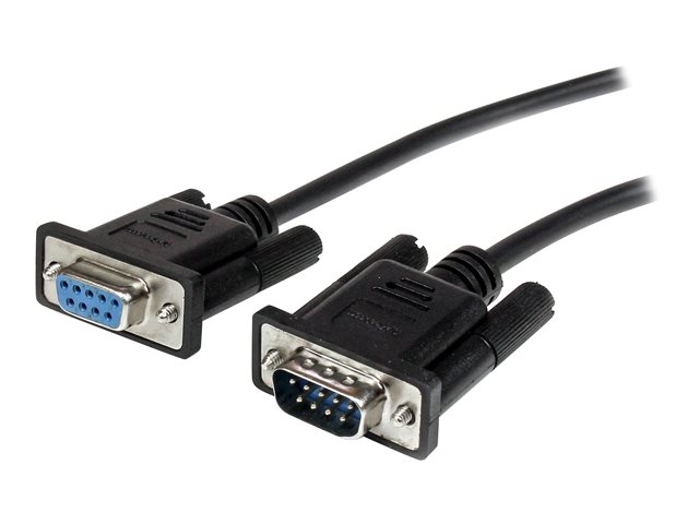 StarTech.com 2m Black Straight Through DB9 RS232 Serial Cable - DB9 RS232 Serial Extension Cable - Male to Female Cable (MXT1002MBK) - Serial extension cable - DB-9 (M) to DB-9 (F) - 2 m - black - for P/N: 1P3FPC-USB-SERIAL, IC232TTL, ICUSB2324I, ICUSB232D, ICUSB232V2, SV1108IPPWGB