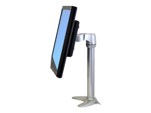Ergotron Neo-Flex - Mounting kit (2 extensions, pivot, desk clamp base, grommet-mount base) - for LCD display - aluminium, powder-coated steel, high-grade plastic - silver - screen size: up to 27\"