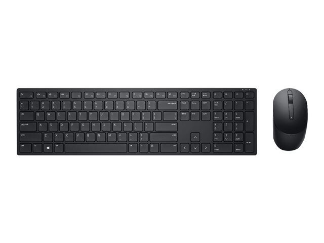 Dell Pro KM5221W - Keyboard and mouse set - wireless - 2.4 GHz - QWERTY - US International - black