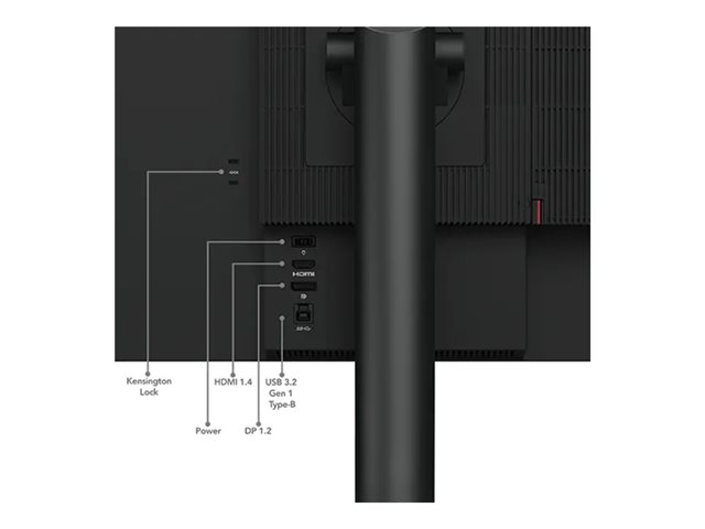 Lenovo ThinkCentre Tiny-in-One 24 Gen 5 - LED monitor - 24\" (23.8\" viewable) - 1920 x 1080 Full HD (1080p) @ 60 Hz - IPS - 250 cd/m² - 1000:1 - 4 ms - HDMI, DisplayPort - speakers - raven black