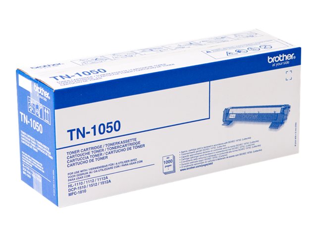 Brother TN1050 - Black - original - toner cartridge - for Brother DCP-1510, 1512, 1610, 1612, HL-1112, 1210, 1212, MFC-1810, 1910