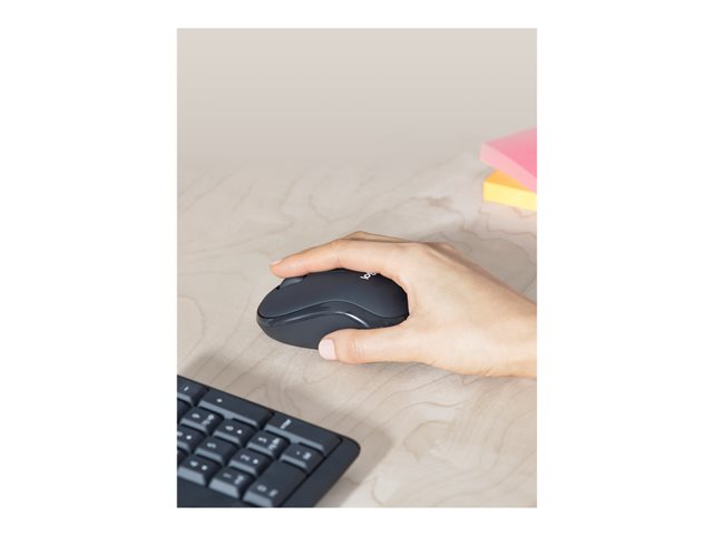 Logitech MK295 Silent - Keyboard and mouse set - wireless - 2.4 GHz - AZERTY - Dutch - graphite