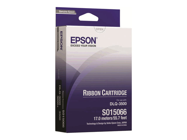 Epson - Black - 16.75 m - printer fabric ribbon - for DLQ 3000, 3000+, 3500, 3500II, 3500IIN