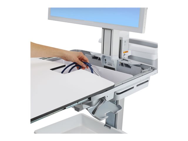 Ergotron StyleView Cart - Sliding Worksurface - Cart - for LCD display / PC equipment - medical - aluminium, zinc-plated steel, high-grade plastic - screen size: up to 24\"