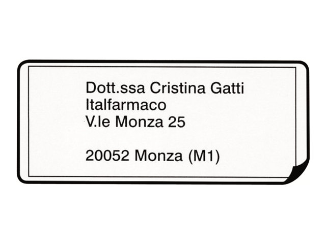 Brother DK-11208 - Black on white - 400) address labels - for Brother QL-1050, 1060, 1110, 500, 550, 560, 570, 580, 600, 650, 700, 710, 720, 820