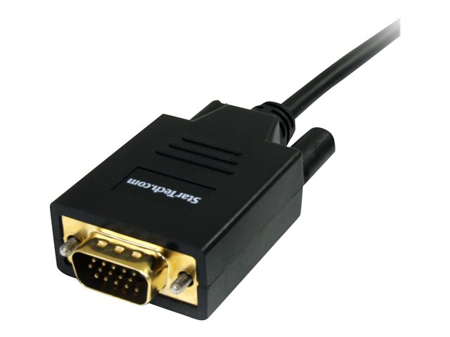 StarTech 6 ft. (1.8 m) Mini Displayport to VGA Cable - 1920x1200 / 1080p - Thunderbolt Compatible - VGA Monitor Cable (MDP2VGAMM6) - Video converter - VGA - DisplayPort - black