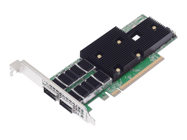 Broadcom P2200G - Network adapter - PCIe 5.0 x16 low profile - 400 Gigabit QSFP112 x 2