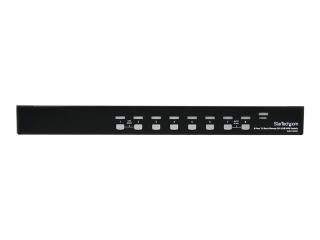 StarTech.com 8 Port 1U Rackmount DVI USB KVM Switch - USB DVI KVM Switch - DVI KVM Switch - USB KVM Switch (SV831DVIU) - KVM switch - 8 x KVM port(s) - 1 local user - rack-mountable - for P/N: RK12OD2, RK2537BKM, RK3236BKF, RK4236BKB, RK4242BK24, RK4242BK30, RKQMCAB12V2