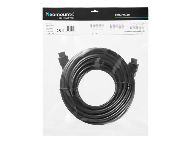 Neomounts - HDMI cable - HDMI male to HDMI male - 7.5 m - black